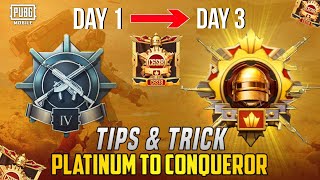 From Platinum To Conqueror 🔥 Tips And Tricks 100% Working | PUBGM screenshot 4