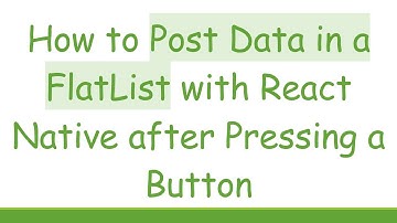 How to Post Data in a FlatList with React Native after Pressing a Button