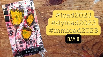 Day 9 | #icad2023 | #dyi2023 | #mmicad2023 | Mixed Media Index Card A Day | #flightyrambler | #icad