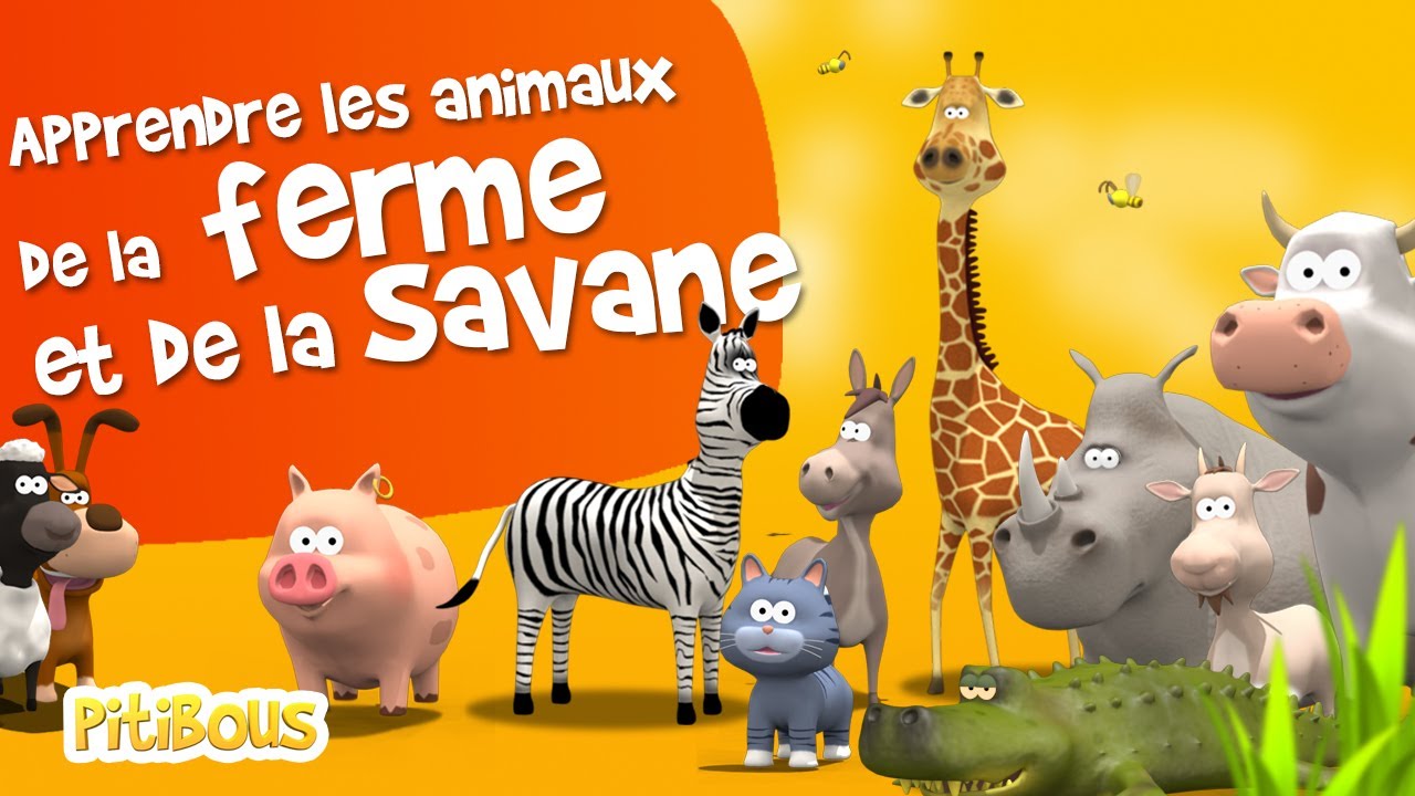 Download Apprendre le vocabulaire des animaux (ferme + savane) - Apprendre le français