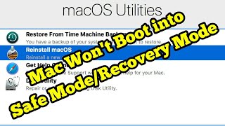 Mac Won't Boot into Safe Mode/Recovery Mode  Fixed