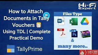 How to Attach Documents in Tally Vouchers 📎 Using TDL  Complete Practical Demo🚀 fre Tdl Hi-Fi Expert screenshot 5