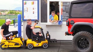 TOY CARS IN THE DRIVE THRU!