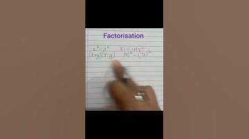 Factorise 81 - 49X² #short #youtube #factorise