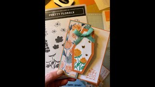 🌸 Simple Fun Fold Card with Pretty Florals | Card Making Tutorial 🌸