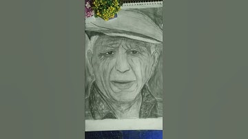 Pablo Picasso pencil sketch #shortvideo #pencilsketch