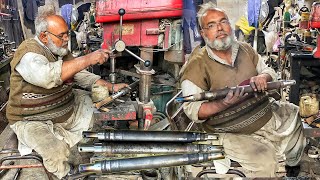 Old Man Making Tractor Adjustable Arm From Old Axle Shaft || Amazing Process