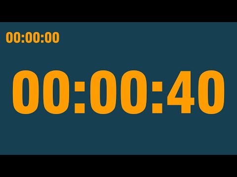 40 second timer (with end alarm, time elapsed and progress bar)