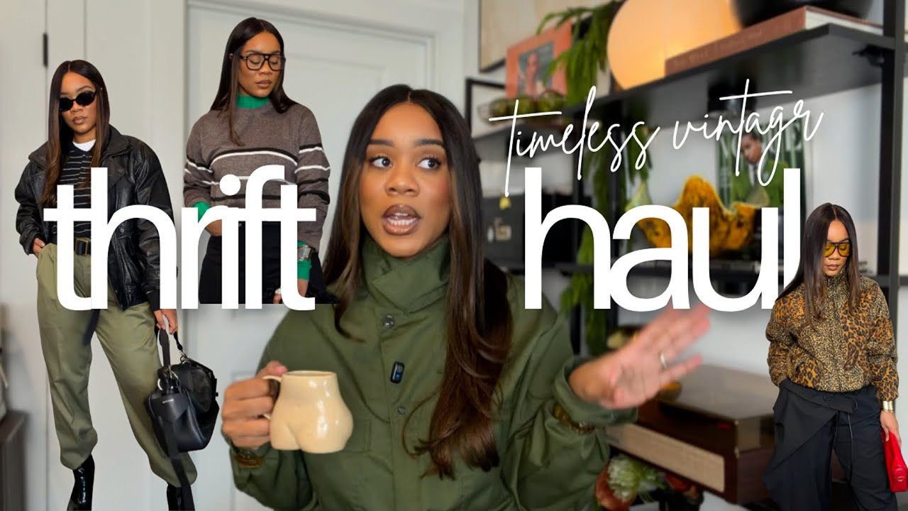 Huge Vintage Thrift Haul| Styling 2026 Trends That Won’t Date:Dressing for YOUR LIFE= Personal Style