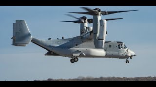 Commanding officer of VMM 163 conducts Last Flight on MV-22B Osprey
