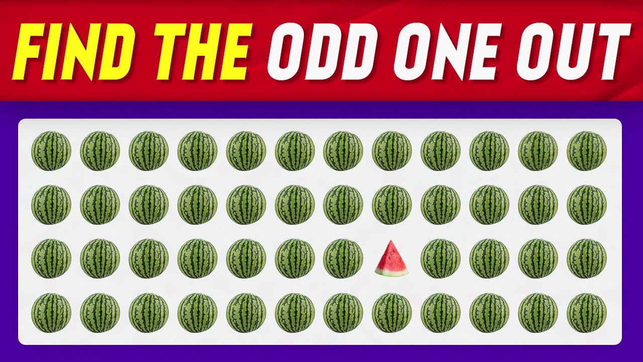 Find the Odd one out challenge 🕵️‍♂️ | Can you spot the odd one out? 🧐 ...