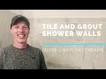 How to tile a shower wall (tile, grout &amp; polish)