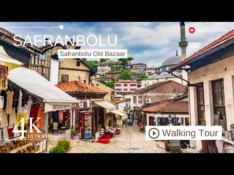 4K Safranbolu City Center Virtual Walking Tour | Turkey Walk 2023