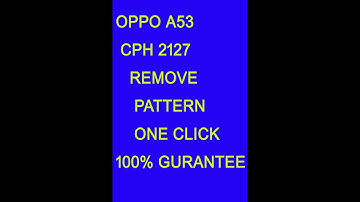oppo a53 CPH2127 Remove Password frp one click by unlock tool