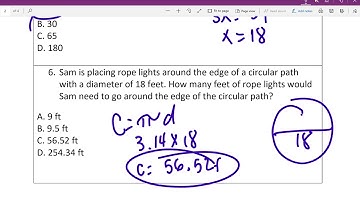 Similar Shapes, Circles Area and Circumference and Area of Composite figures Samples