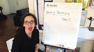 Adding Decimals Virtual Anchor Chart