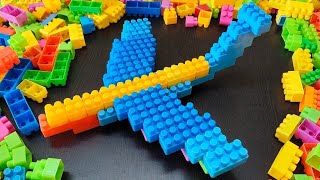 How To Build a Aeroplane ASMR/building blocks/block game/lego building blocks/#asmr#buildingblocks