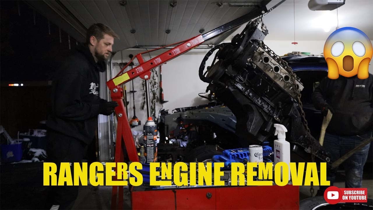 Ford Ranger engine Removal . How bad could it be ? - YouTube