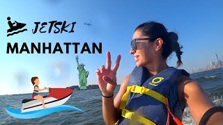Jet Ski In Manhattan, By The Bike