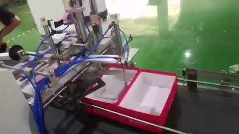 2 sets S600 automatic rigid box making machine with boxes assembly system