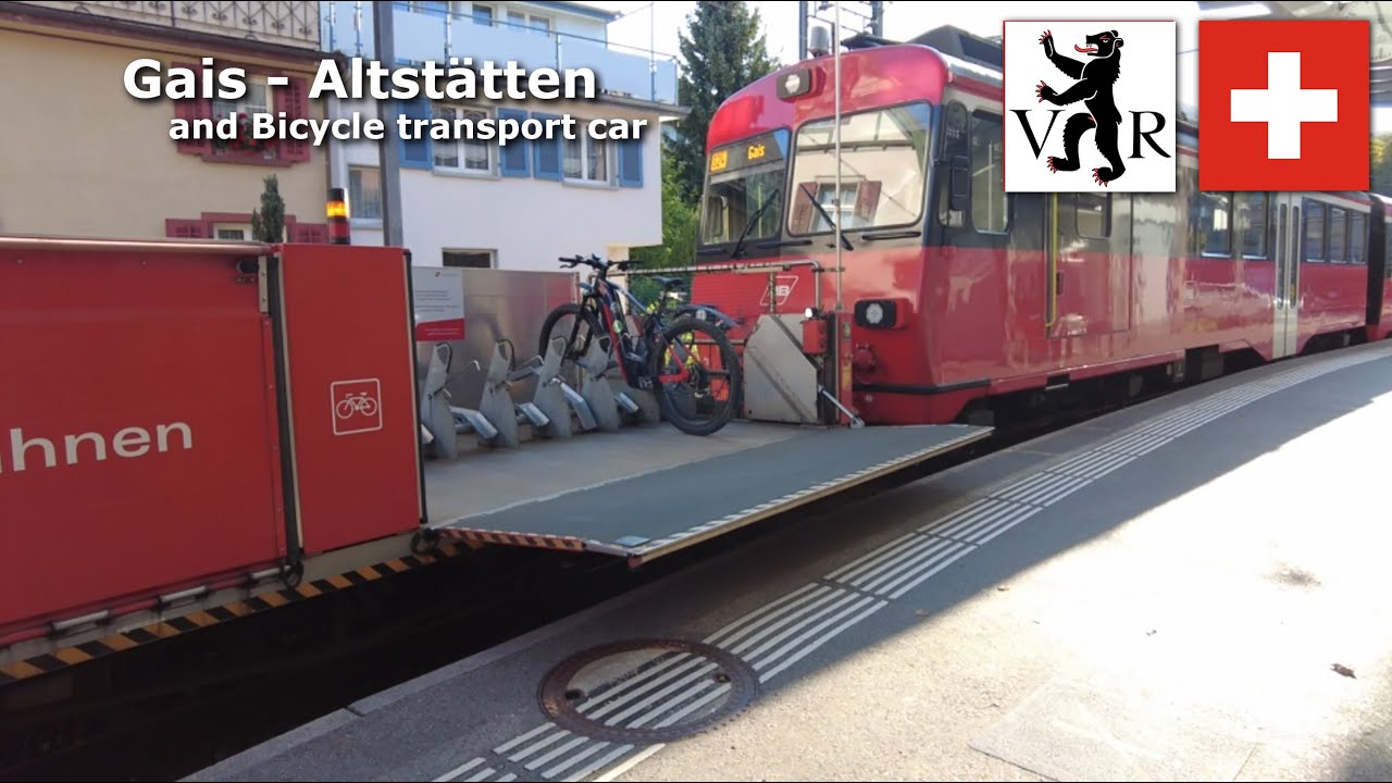 Gais - Altstätten and Bicycle transport car (Oct 2025) #Switzerland #Appenzell #bicycle #racktrain