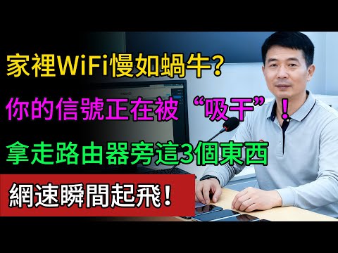 家裡WiFi慢如蝸牛？这3样东西正在“吸干”信号！ 赶紧拿走，網速瞬間起飛！#wifi #網速慢 #路由器 #生活小妙招 #健康永駐