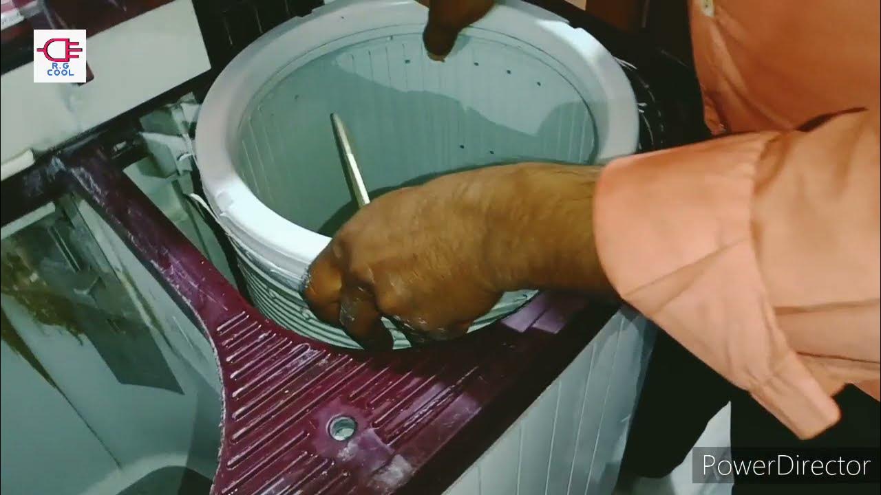 Semi automatic washing machine buffer and dryer fitting. YouTube