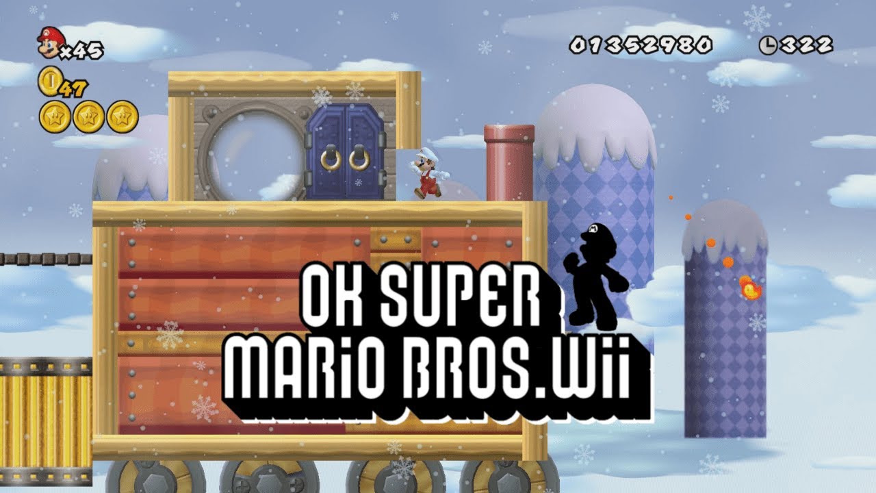 OK Super Mario Bros Wii #8 Walkthrough 100% - YouTube