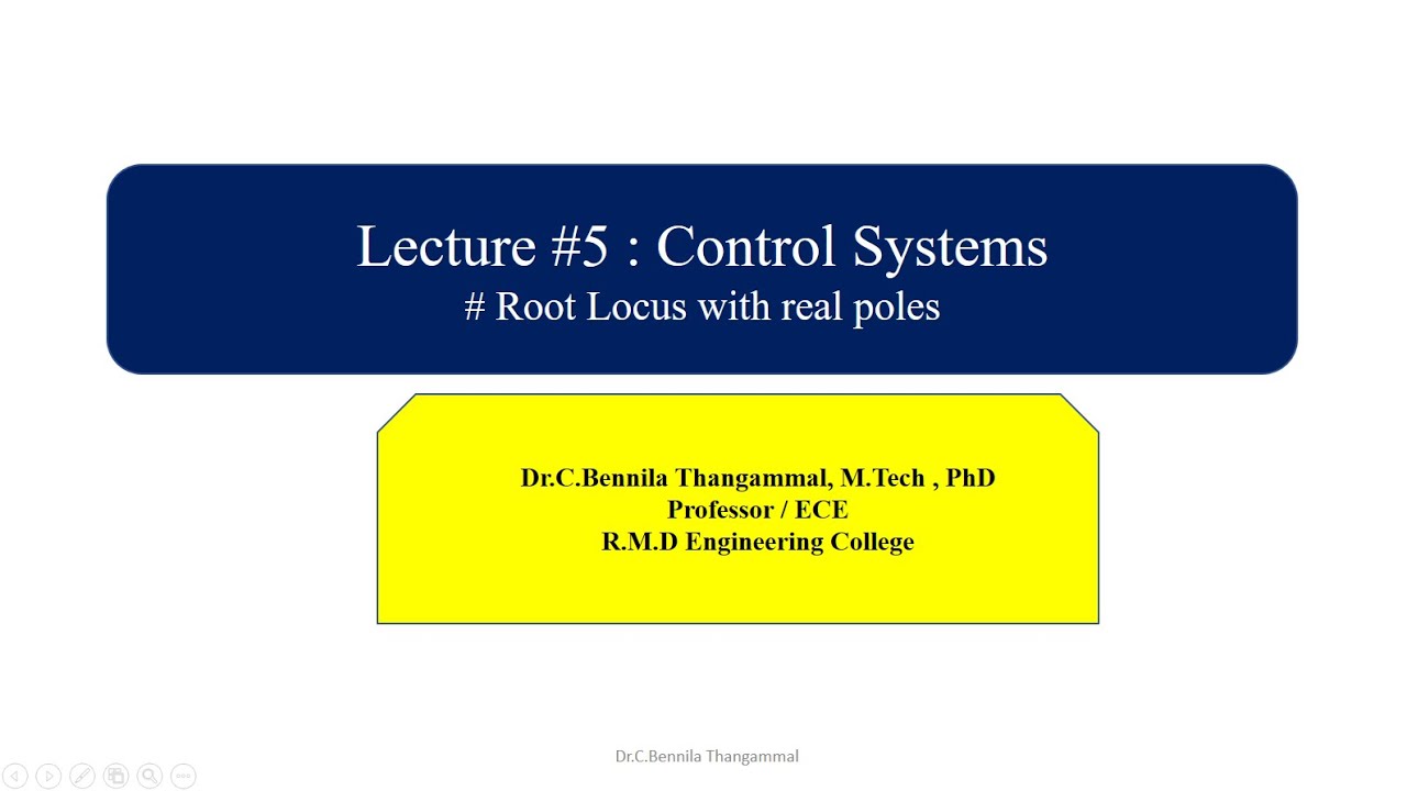 Lecture#5 Control Systems : Root Locus with Real Poles - YouTube