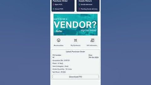 Vendor Portal- Demo Video