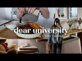 UNIVERSITY DIARIES | what I eat in a day + reset and night routine