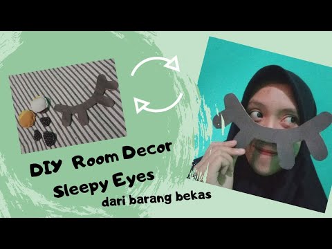 DIY Room Decor Sleepy Eye dari Kardus  Bekas easy  