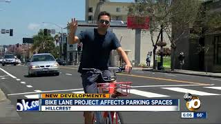 Bike lane project is affecting parking spaces
