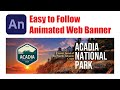 Simple & Easy to Follow Animated Web Banner for Beginners in Animate CC