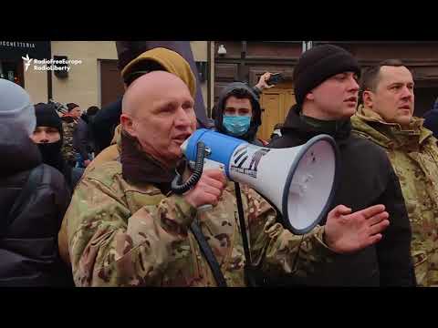 Kyiv Demonstrators Attack Institutions Linked To Russia