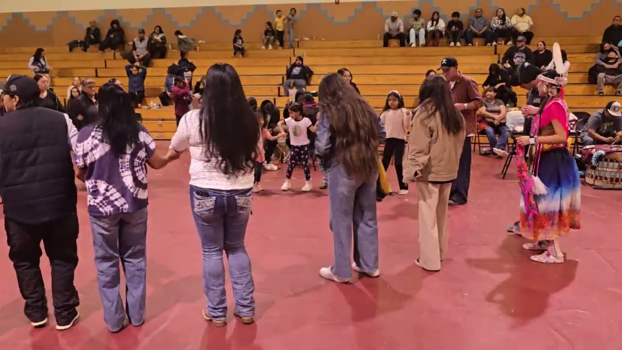 RETIRING THE COLORS  -TAOS PUEBLO THANKSGIVING POW WOW - TAOS DAY SCHOOL -