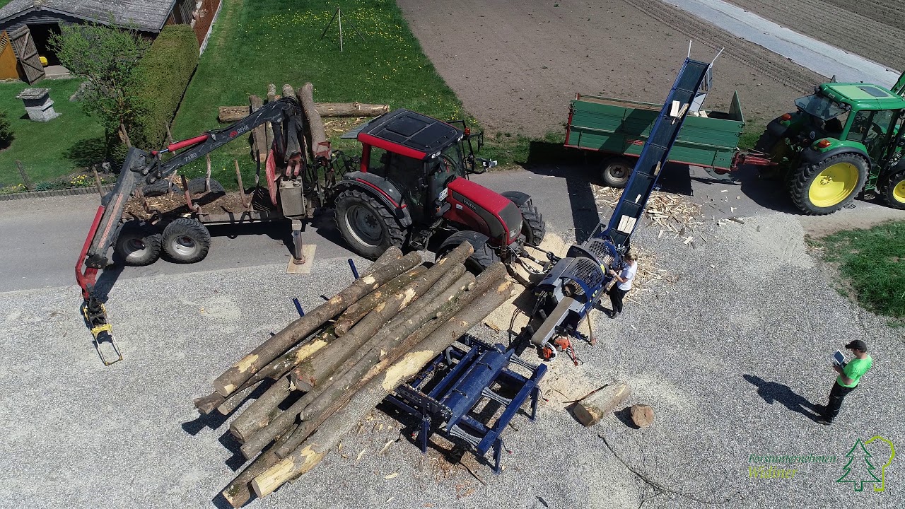 Brennholzverarbeitung Extrem - Forstunternehmen Michael Widiner