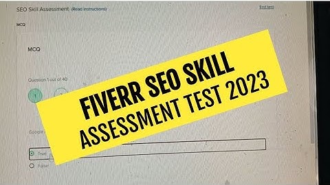 Fiverr SEO Skill Assessment Test Answer 2023