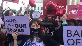 Abortion Access Opponents And Supporters Protest Outside SCOTUS as Texas Law Challenged