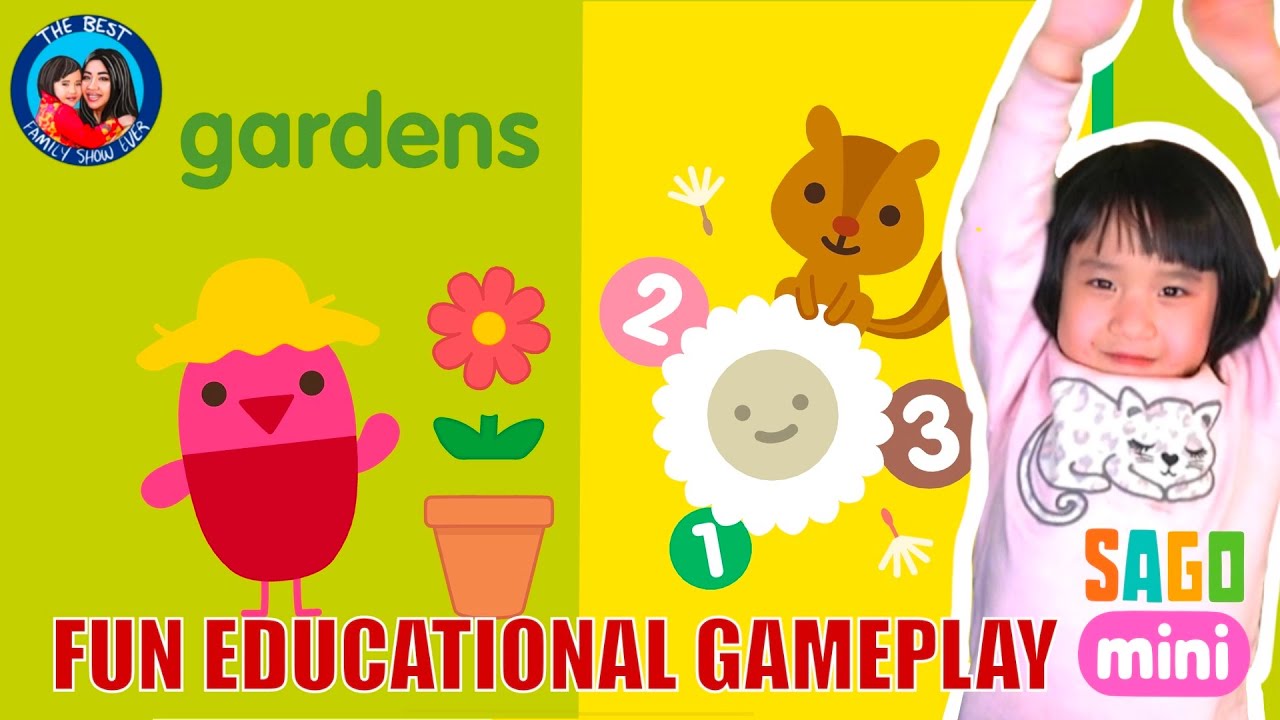Sago Mini School Garden | Learn about the plants, the English alphabet and numbers with Ella!