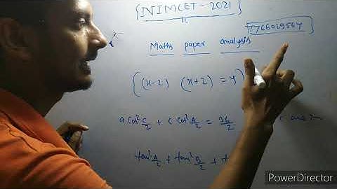 NIMCET-2021 Maths paper analysis part 2