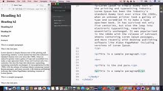 Basic HTML Tags