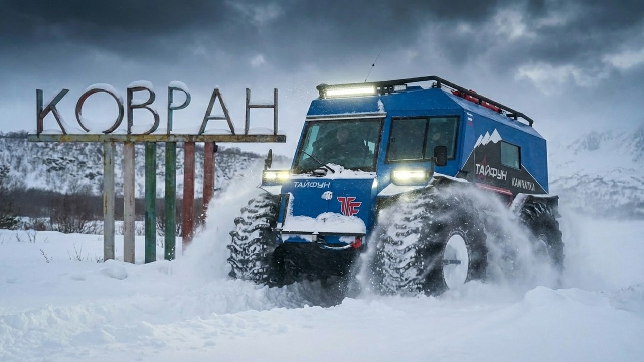 Экспедиция на Север Камчатки: Путь в Усть-Хайрюзово на вездеходе Тайфун.