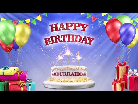 ABDURRAHMAN | İYİKİ DOĞDUN 2021 | Happy Birthday To You | Happy Birthday Songs 2021