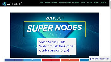 Zencash SuperNode Setup - Video WalkThrough