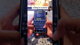 coding on a phone #programming #coding #codingforbeginners #codinglife #programmer #codingcommunity