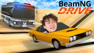 POLIZEI BUS VERFOLGT MICH?! (Verrückte Polizei Verfolgungsjagt) - BeamNG screenshot 3