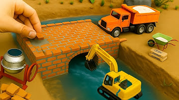 Bridge Collapse Accident – Incredible DIY Mini Truck Bridge Construction"  