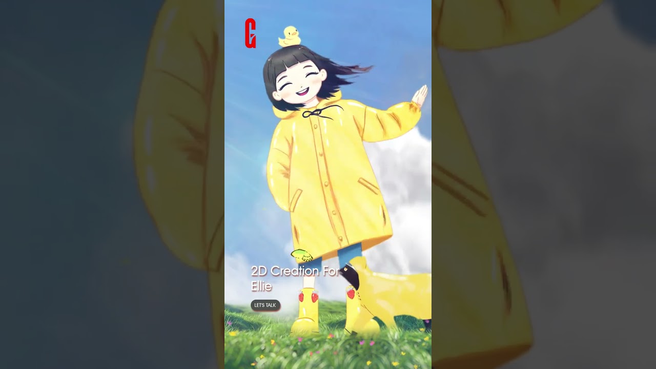 Ellie and her friends’ Day out 🌧️ 2D Animation
