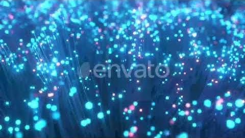 Fiber Optic Wires with Flashing Signals | Motion Graphics - Envato elements